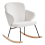 Beliani Rocking Chair VIKEN Fabric Off-White 1