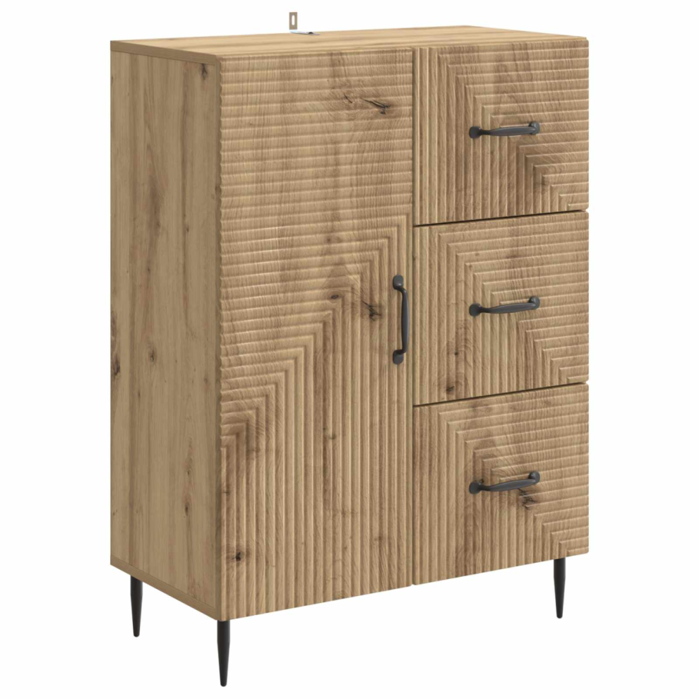 Vidaxl Sideboard Artisan Oak 66 X 34.5 X 89.5 Cm Engineered Wood