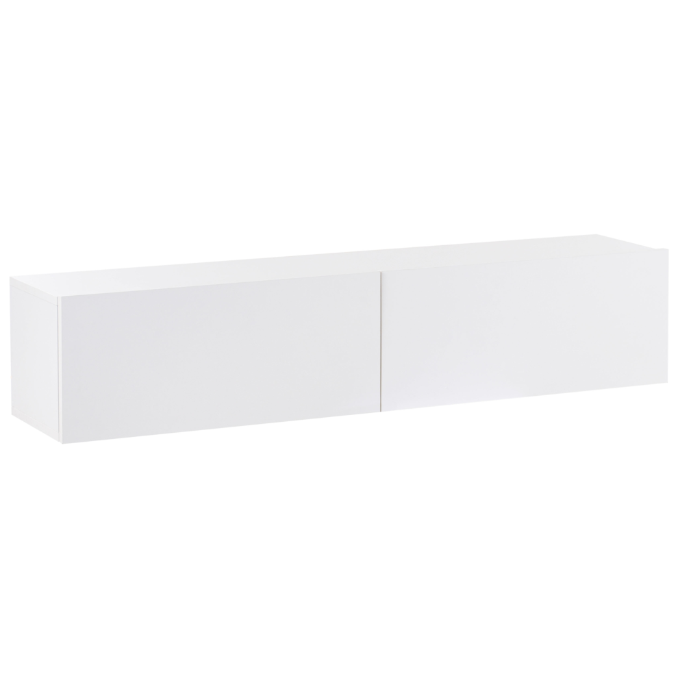 Beliani Wall Mounted Tv Stand Gladstone White