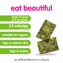 itsu Wasabi Flavour Seaweed Thins 5g Crispy Seaweed Snacks Vegan Lo