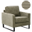 Beliani Armchair VIND Corduroy Green 1