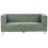 Beliani Sofa 3 Seater FLORO Chenille Light Green 1