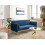 Beliani Sofa Bed ASAA Fabric Blue 2