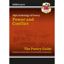 GCSE English AQA Poetry Guide - Power & Conflict Anthology inc. Online Edition, Audio & Quizzes: for the 2026 and 2027 exams (CGP
