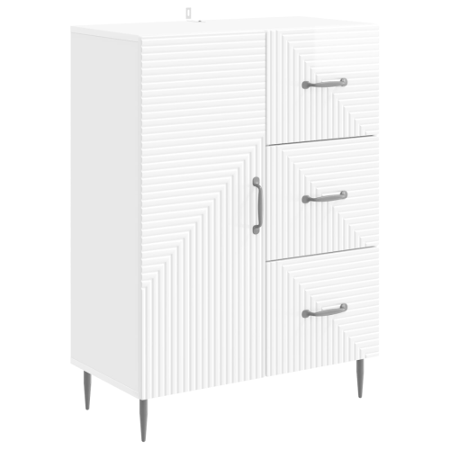 VidaXL vidaXL Sideboard High Gloss White 66 x 34.5 x 89.5 cm Engineered Wood