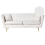 Beliani Sofa 3 Seater FREDERICA Boucle Off-White 1