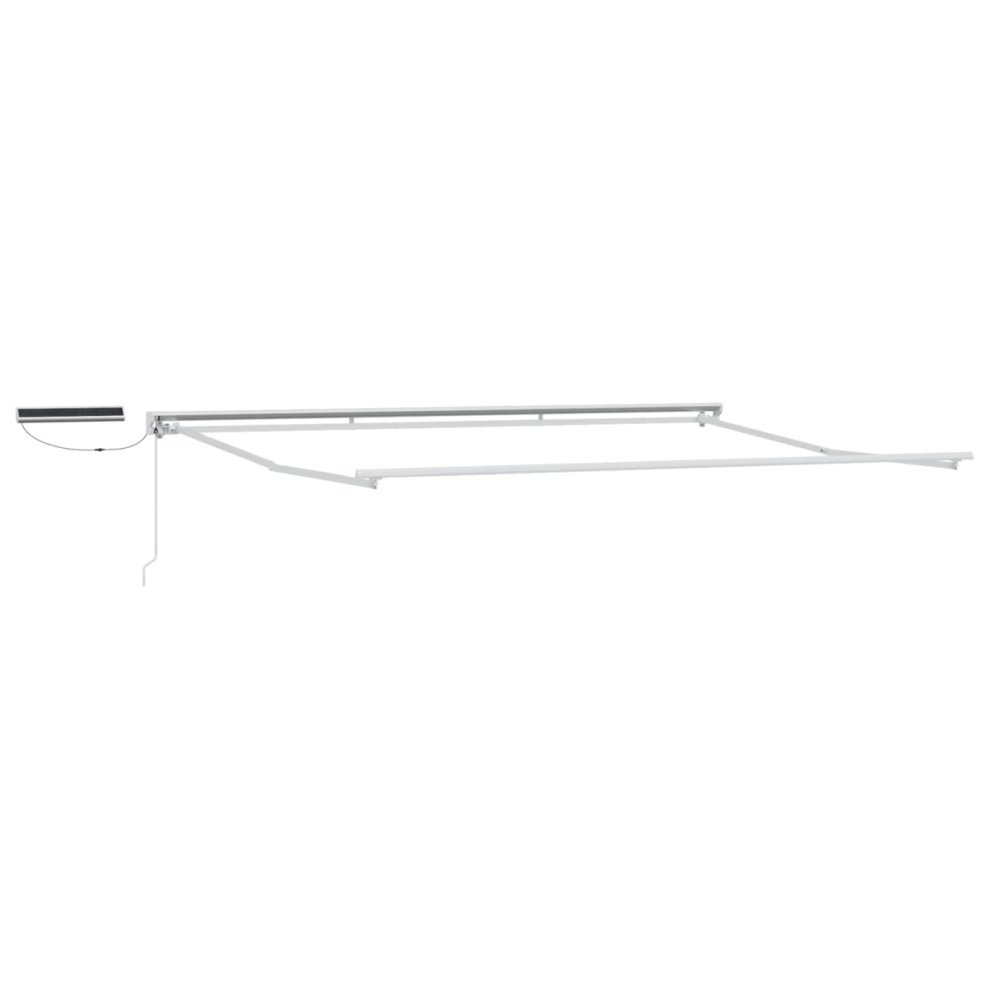 Vidaxl Electric Retractable Awning Frame White 4 X 3.5 M Steel