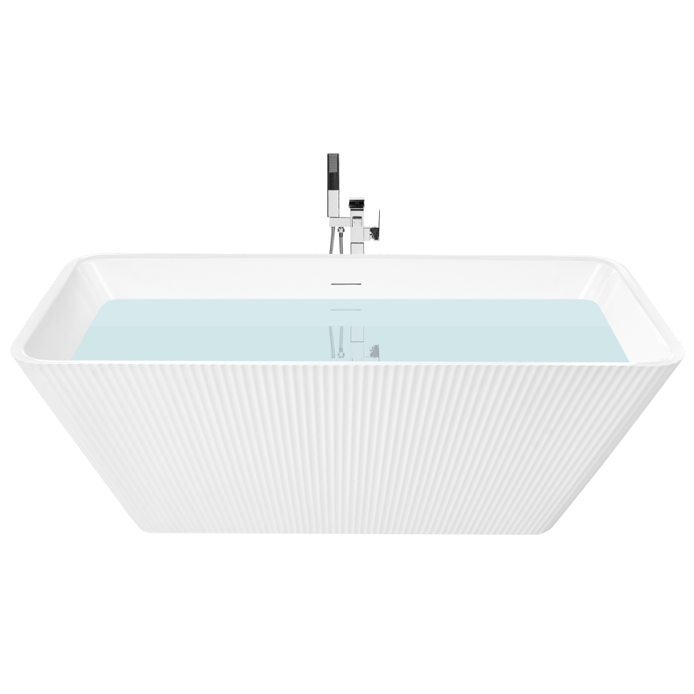 Beliani Freestanding Bathtub Atcama 1700 X 750 Mm White
