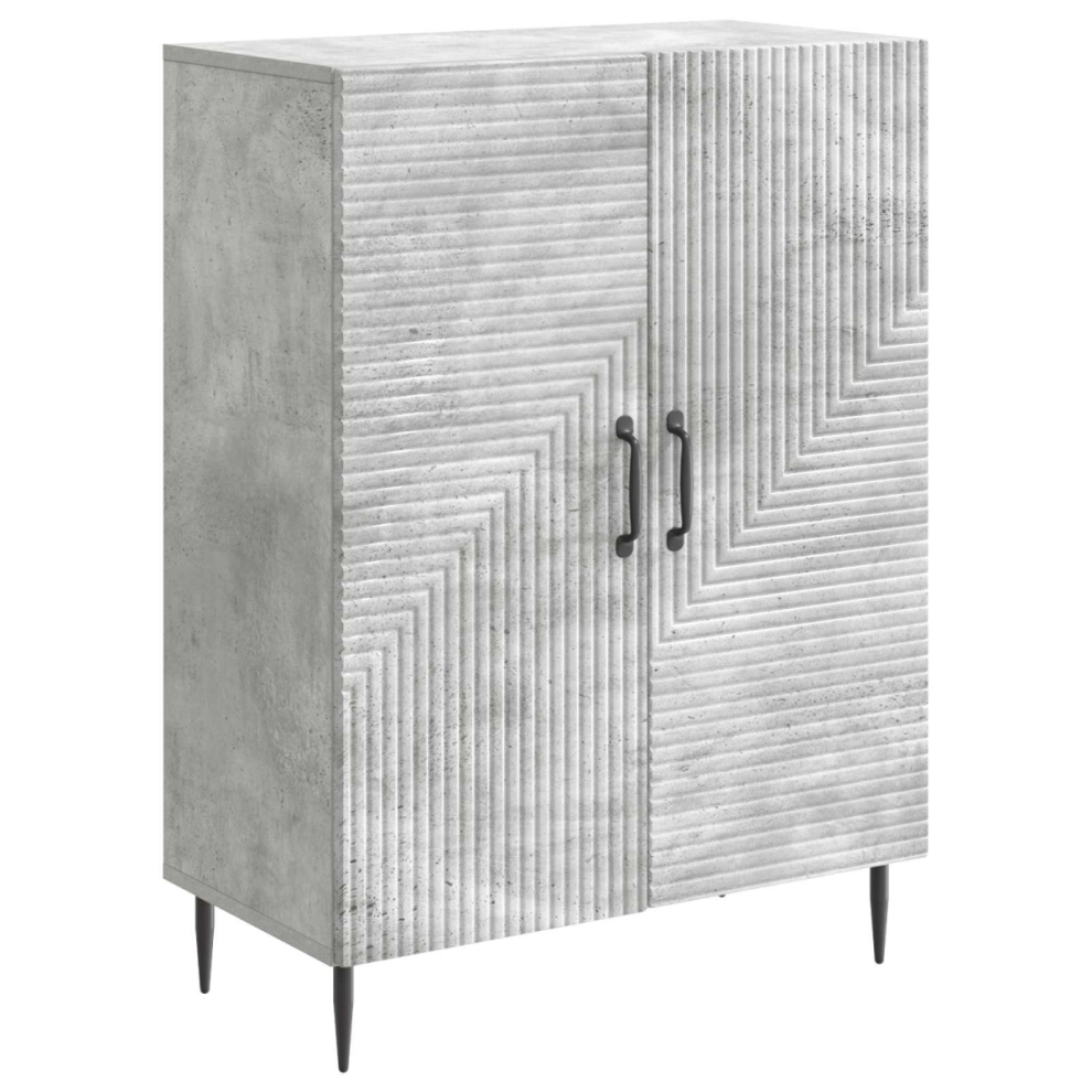 Vidaxl Sideboard Concrete 66 X 34.5 X 89.5 Cm Engineered Wood Grey