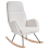 Beliani Rocking Chair KVELIA Fabric Off-White 1