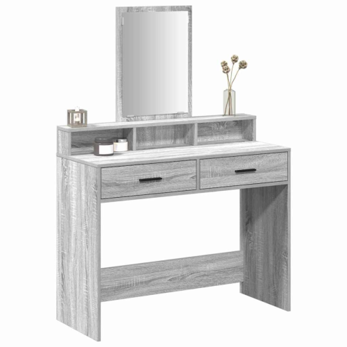 VidaXL vidaXL Dressing Table Grey Sonoma 100 x 41 x 140 cm Engineered Wood 2