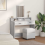 VidaXL vidaXL Dressing Table Grey Sonoma 100 x 41 x 140 cm Engineered Wood 4
