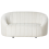 Beliani Sofa 2 Seater MALUNG Velvet Off-White 1