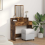 VidaXL vidaXL Dressing Table Smoked Oak 79 x 41 x 140 cm Engineered Wood 4