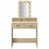 VidaXL vidaXL Dressing Table Brown 79 x 41 x 140 cm Engineered Wood 5