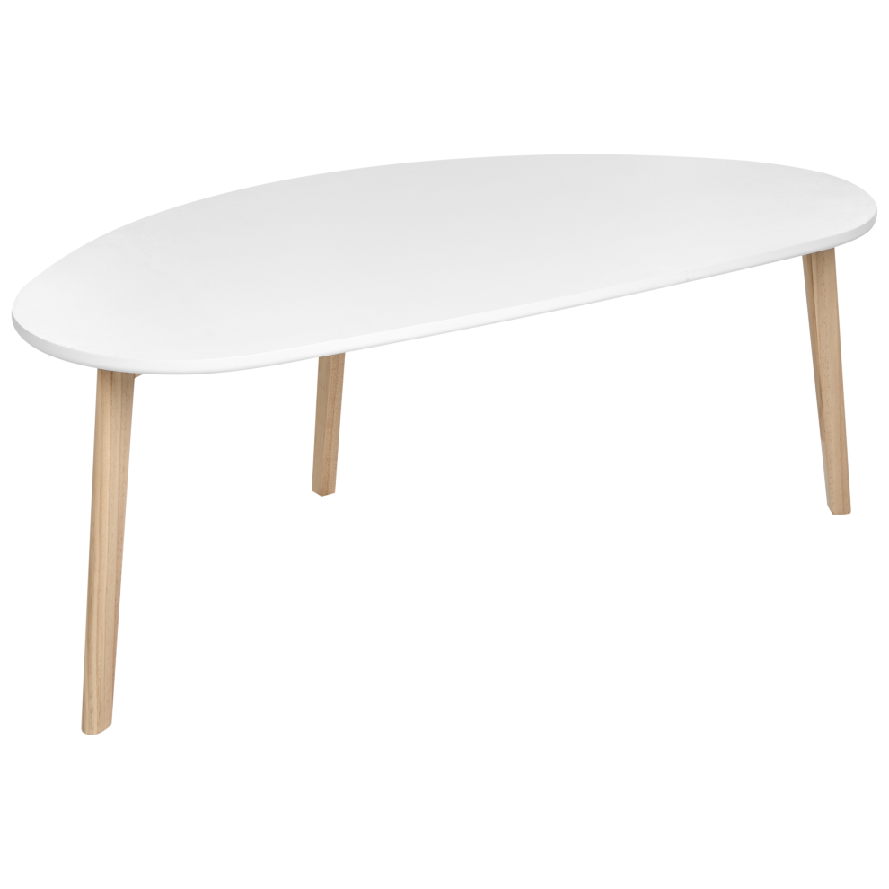 Beliani Coffee Table Fly White