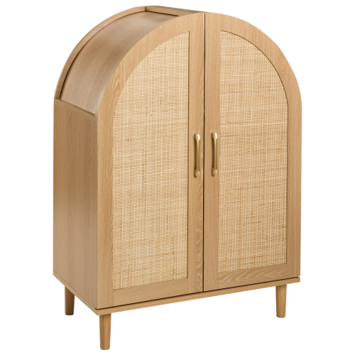 Beliani Shoe Storage Cabinet BICHENO Light Brown