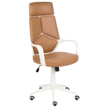 Office Chair DELIGHT Faux Leather Sand Beige