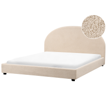 Waterbed Boucle VAUCLUSE 180 x 200 cm (EU Super King) Beige