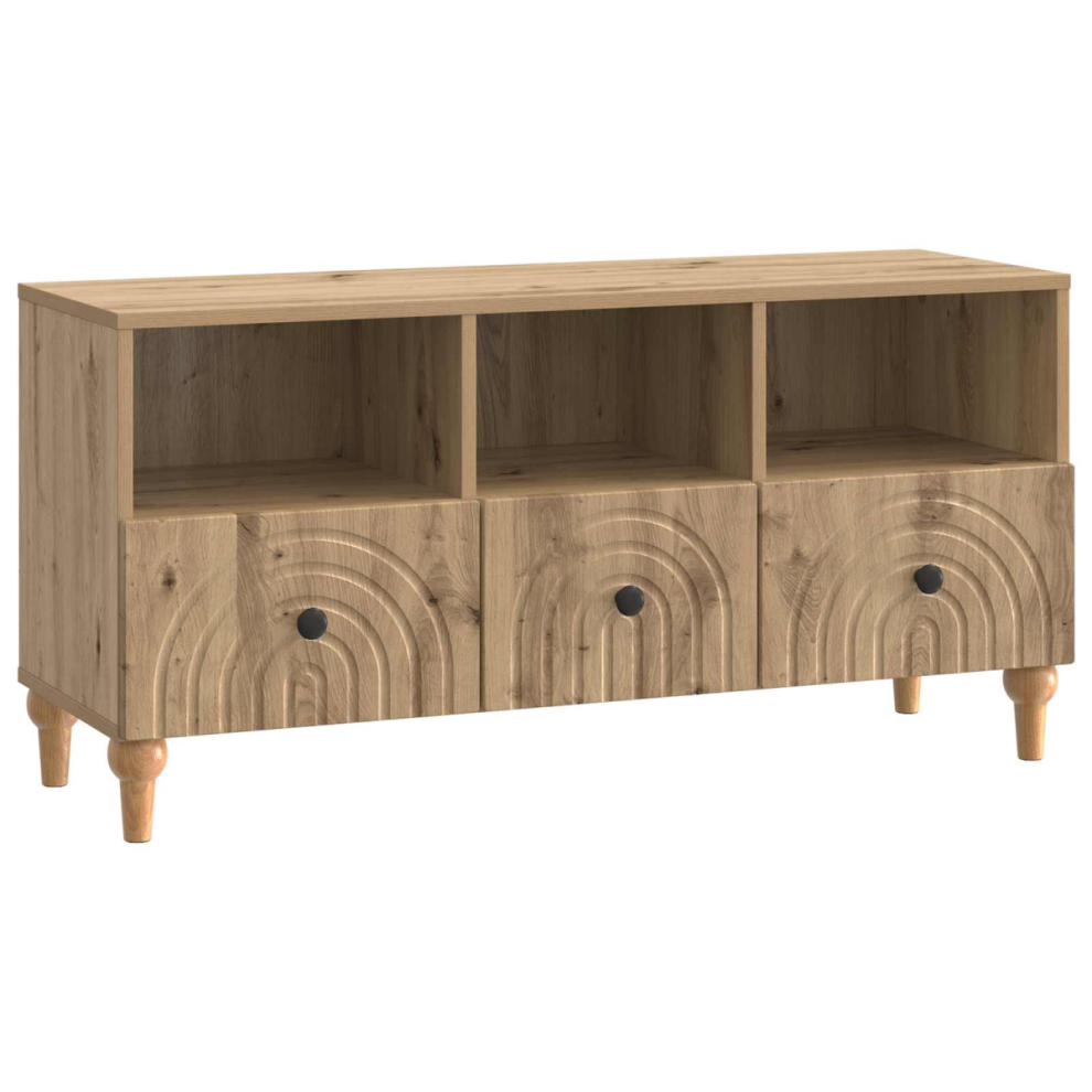 Vidaxl Tv Cabinet Artisan Oak 102 X 34.5 X 50 Cm Engineered Wood