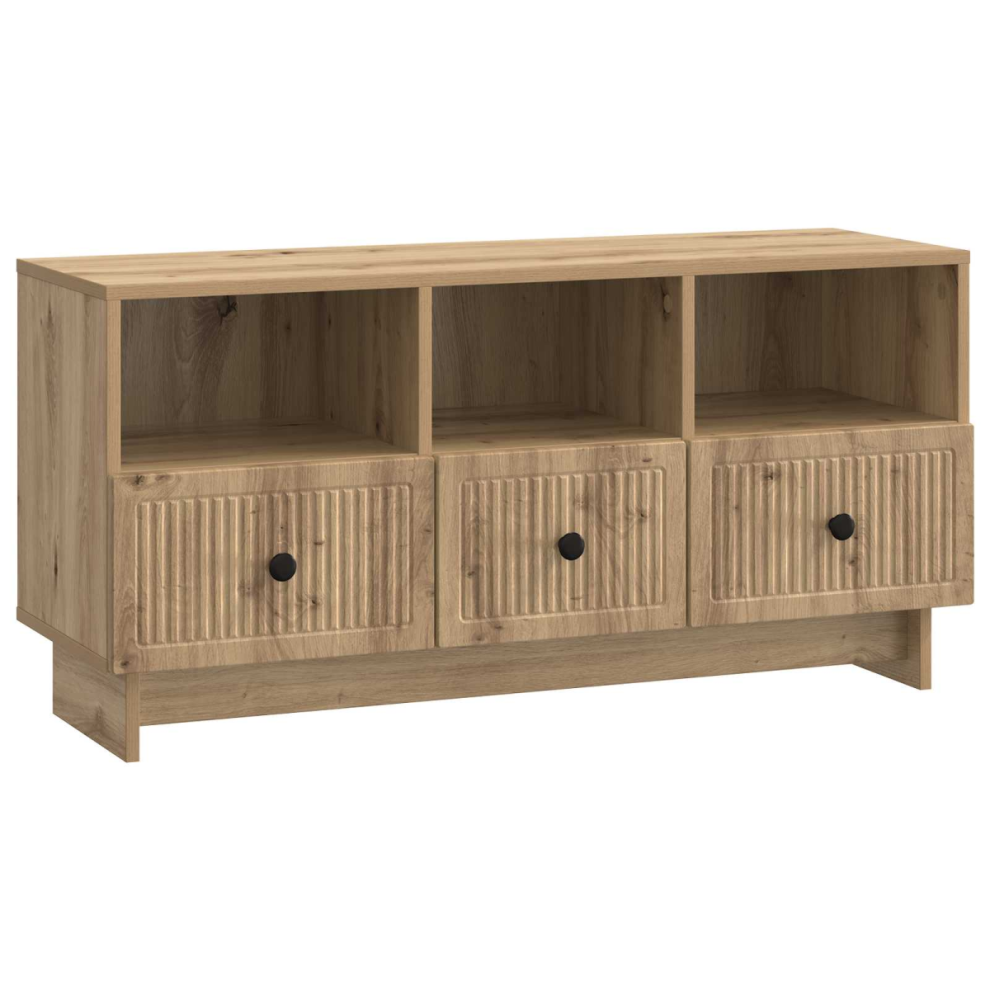 Vidaxl Tv Cabinet Artisan Oak 102 X 34.5 X 50 Cm Engineered Wood
