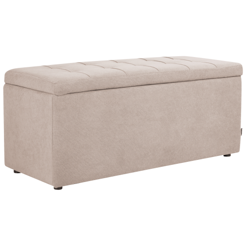 Beliani Storage Ottoman OREM Fabric Beige