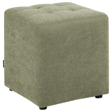 Pouffe KANSAS Fabric Green