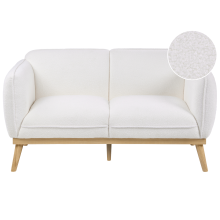 Sofa 2 Seater LJUNG Boucle White