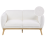Beliani Sofa 2 Seater LJUNG Boucle White 1