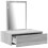 VidaXL vidaXL Dressing Table with Drawer Grey 60 x 40 x 70 cm Engineered Wood 5