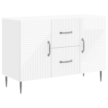 vidaXL Sideboard High Gloss White 89 x 34.5 x 60 cm Engineered Wood