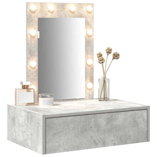 VidaXL vidaXL Dressing Table with Drawer Grey 60 x 40 x 70 cm Engineered Wood 2