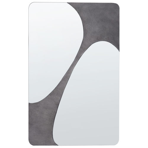 Beliani Wall Mirror ORMES 70 cm 110 cm Grey