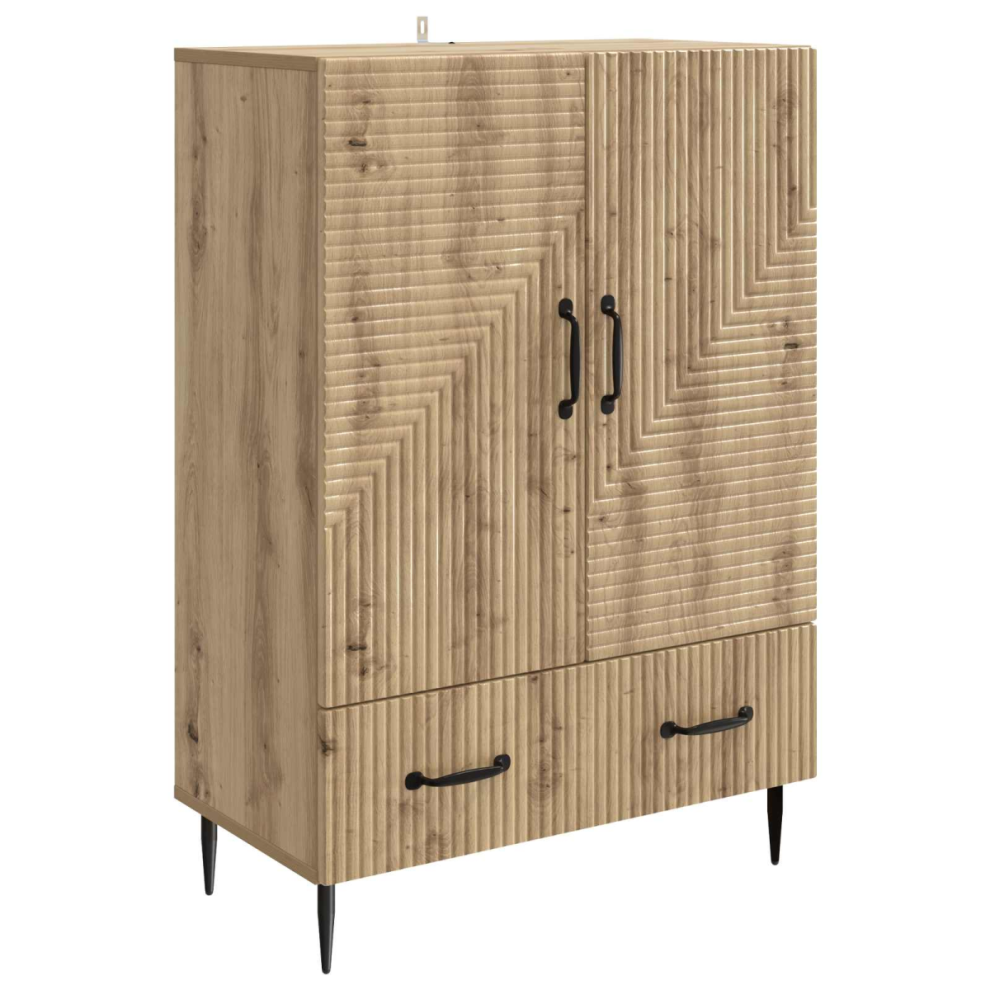 Vidaxl Sideboard Artisan Oak 66 X 34.5 X 95 Cm Engineered Wood