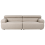 Beliani Sofa 3 Seater HOVDEN Fabric Beige 1