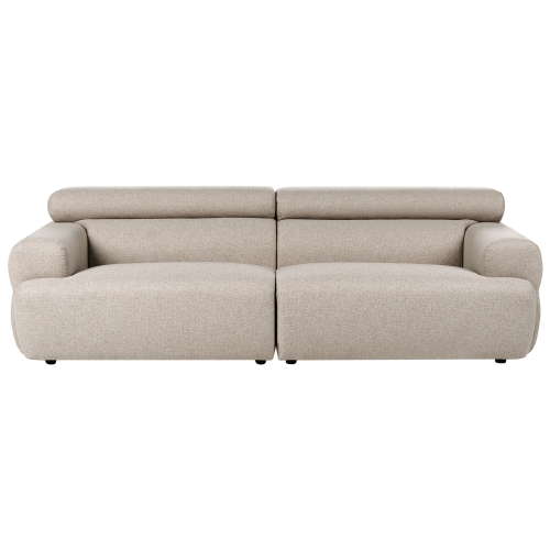 Beliani Sofa 3 Seater HOVDEN Fabric Beige
