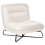 Beliani Armchair LINDAL Fabric Off-White 1