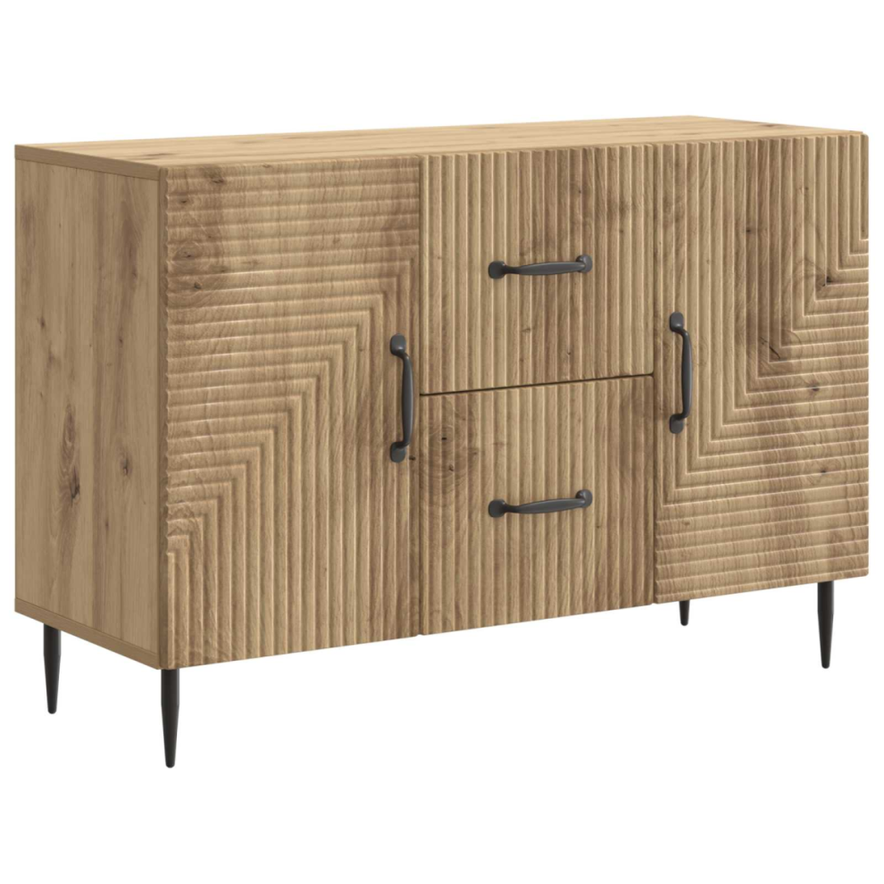Vidaxl Sideboard Artisan Oak 89 X 34.5 X 60 Cm Engineered Wood