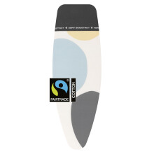 Brabantia Ironing Board Cover D 135x45 cm – Spring Bubbles | 100% Cotton Top Layer with 8mm Foam Padding & Heat Resistant Zone for Size D Boards