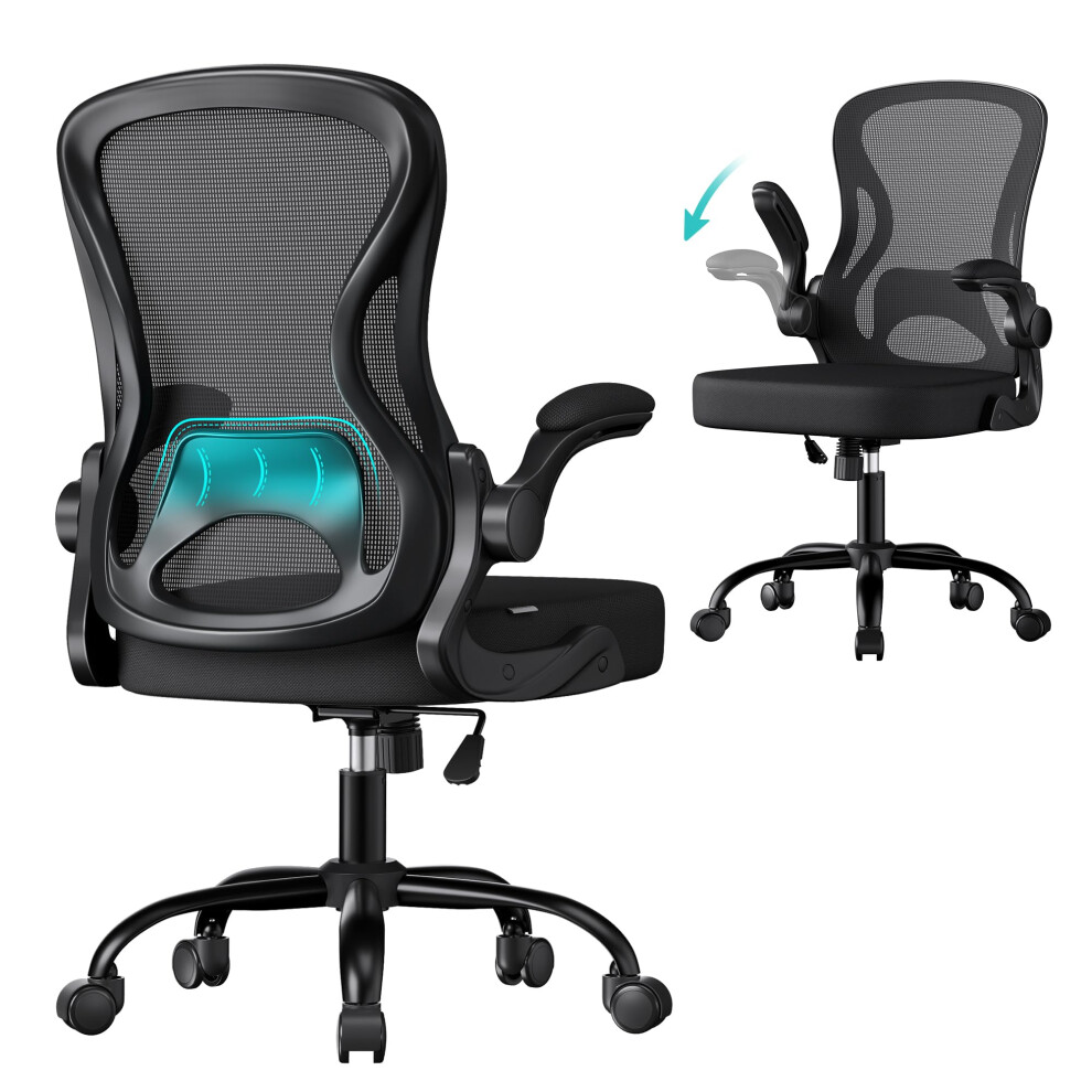 Songmics Ergonomic Office Chair Mesh Swivel Desk Chair With Lumbar Support