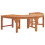 VidaXL vidaXL Tree Bench Natural 160 x 80 x 45cm Solid Eucalyptus Wood 2