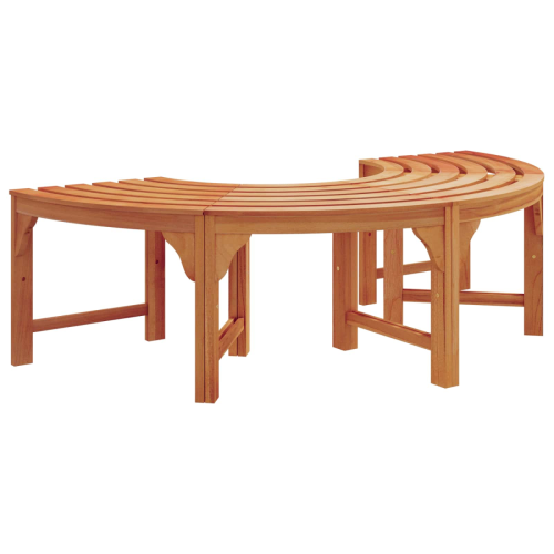 VidaXL vidaXL Tree Bench Natural 160 x 80 x 45cm Solid Eucalyptus Wood 1