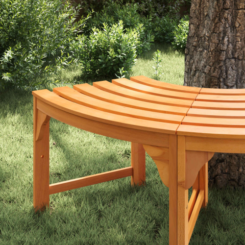 VidaXL vidaXL Tree Bench Natural 160 x 80 x 45cm Solid Eucalyptus Wood 2