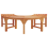VidaXL vidaXL Tree Bench Natural 160 x 80 x 45cm Solid Eucalyptus Wood 4