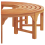 VidaXL vidaXL Tree Bench Natural 160 x 80 x 45cm Solid Eucalyptus Wood 5