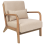 Beliani Armchair SKOVDE Fabric Beige 1