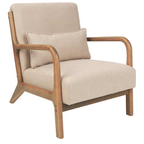 Beliani Armchair SKOVDE Fabric Beige