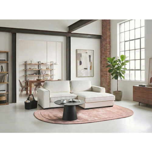 Beliani Corner Sofa KOLDING Boucle Light Beige Left Hand 1