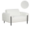 Beliani Armchair ASKIM Boucle White 1