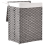 Beliani Laundry Basket with Lid MUCUBAJI Fabric Grey 83 L 4